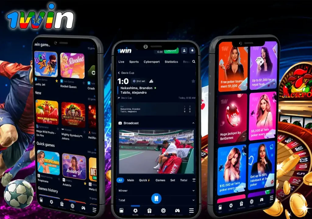 1Win mobile app for gambling and betting enthusiasts