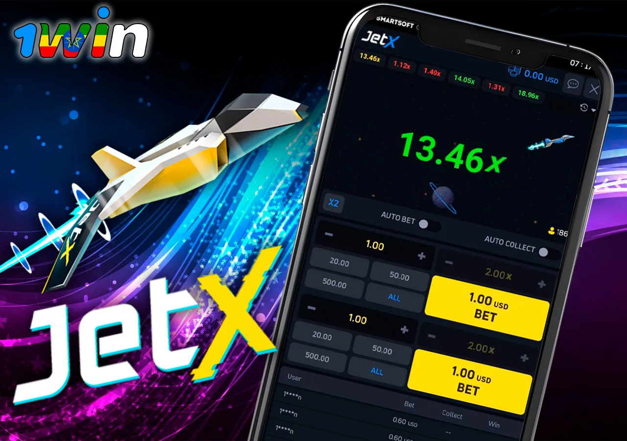 Crash slot 1Win Jetx with big winnings